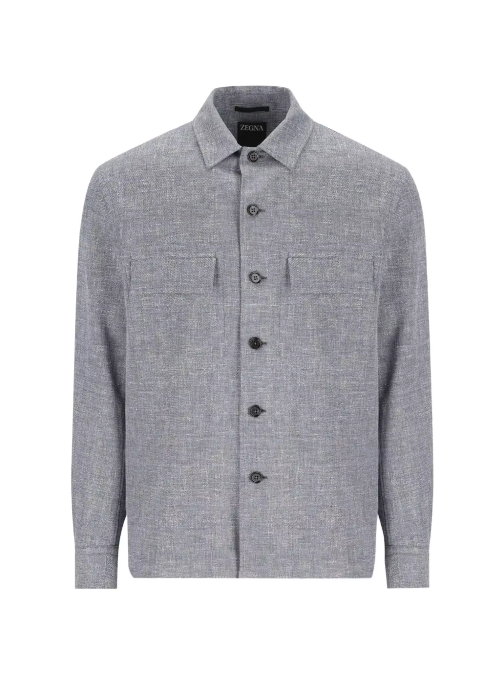 Zegna Camicia in Lino, Lana e Seta