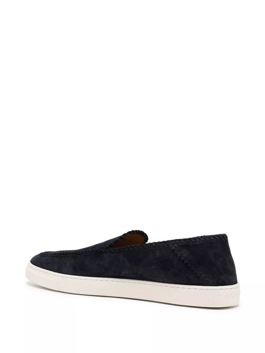 Giorgio Armani Sneakers in pelle slip-on, view 2