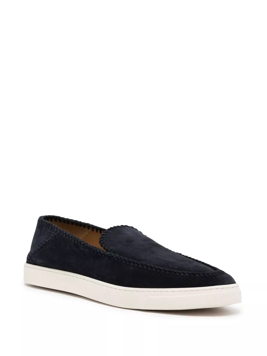Giorgio Armani Sneakers in pelle slip-on, view 3