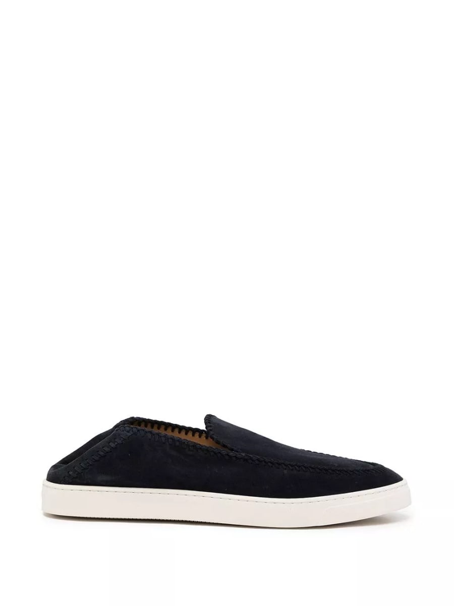 Giorgio Armani Sneakers in pelle slip-on, view 4