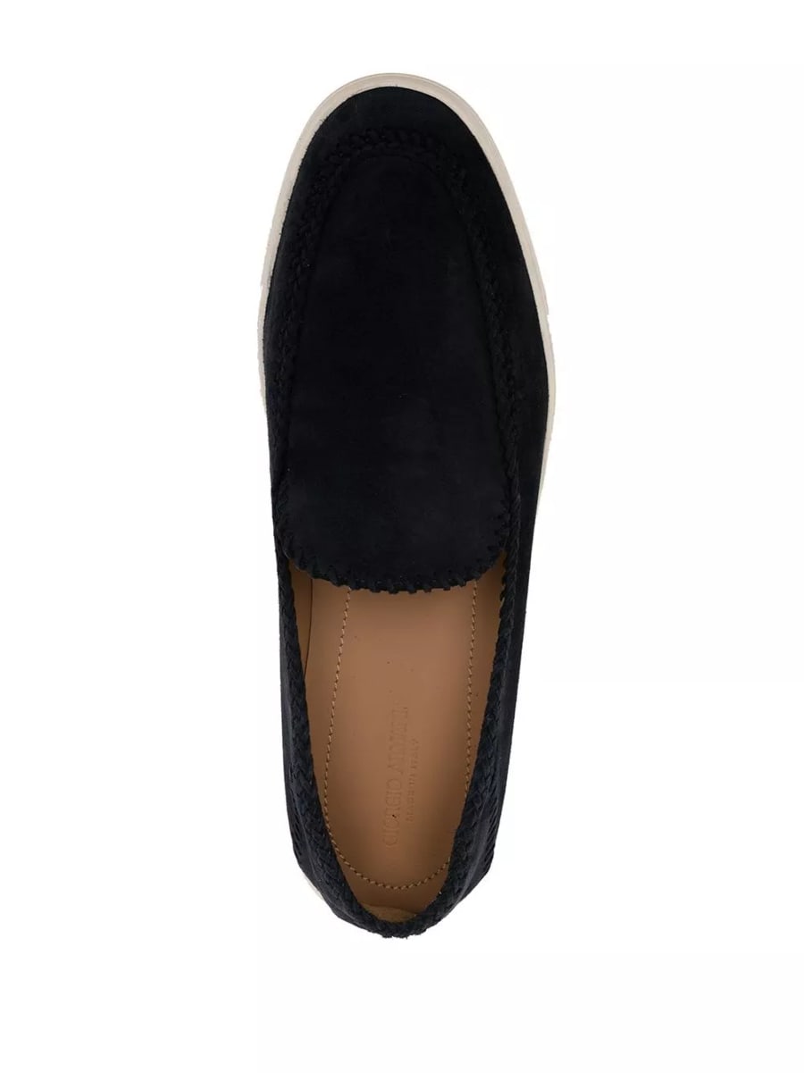 Giorgio Armani Sneakers in pelle slip-on, view 5