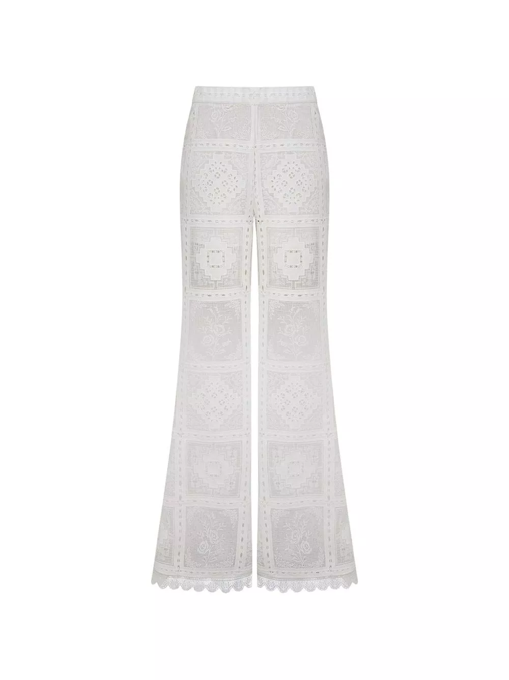 Zimmermann Pantaloni Aster ricamati