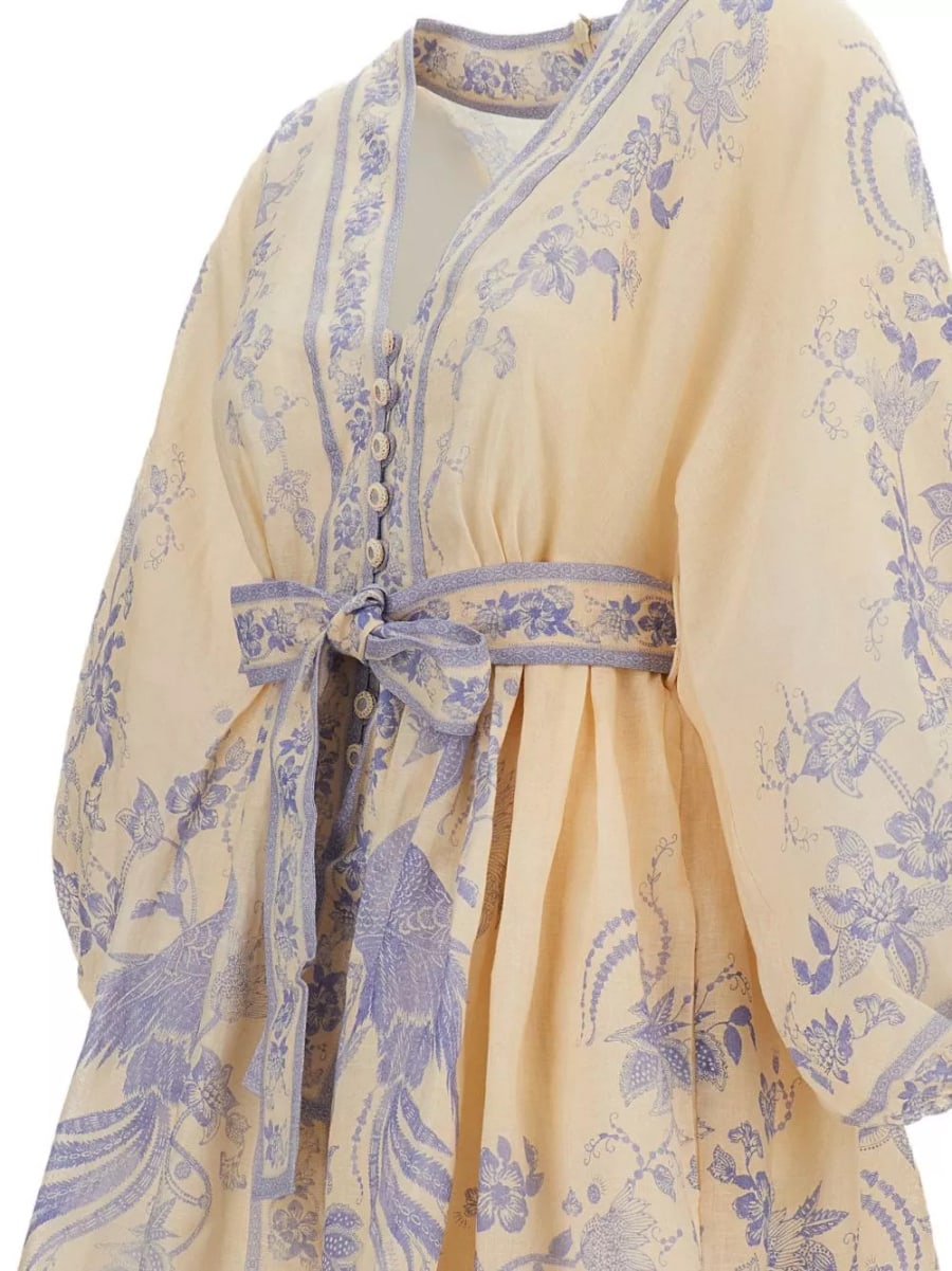Zimmermann Abito mini in lino Indra, view 2