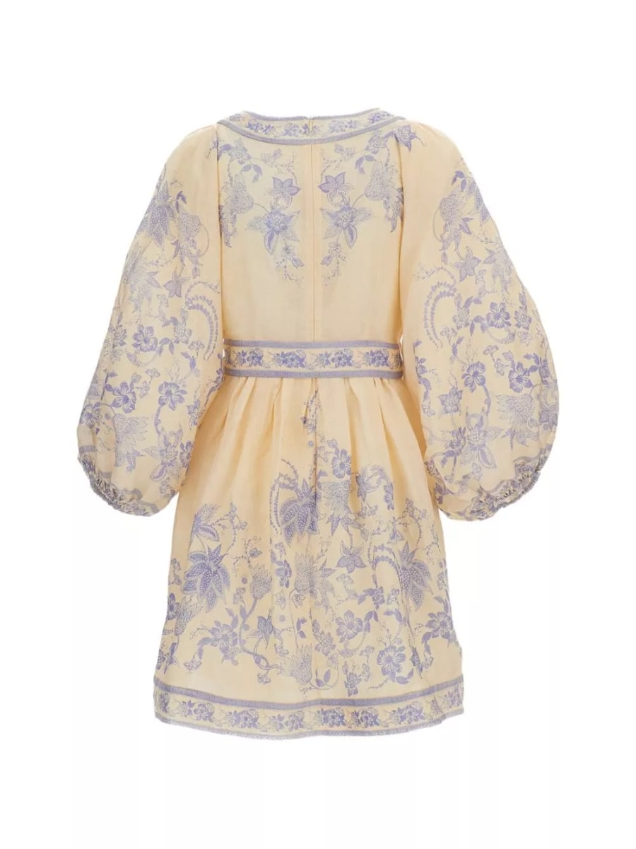Zimmermann Abito mini in lino Indra, view 3