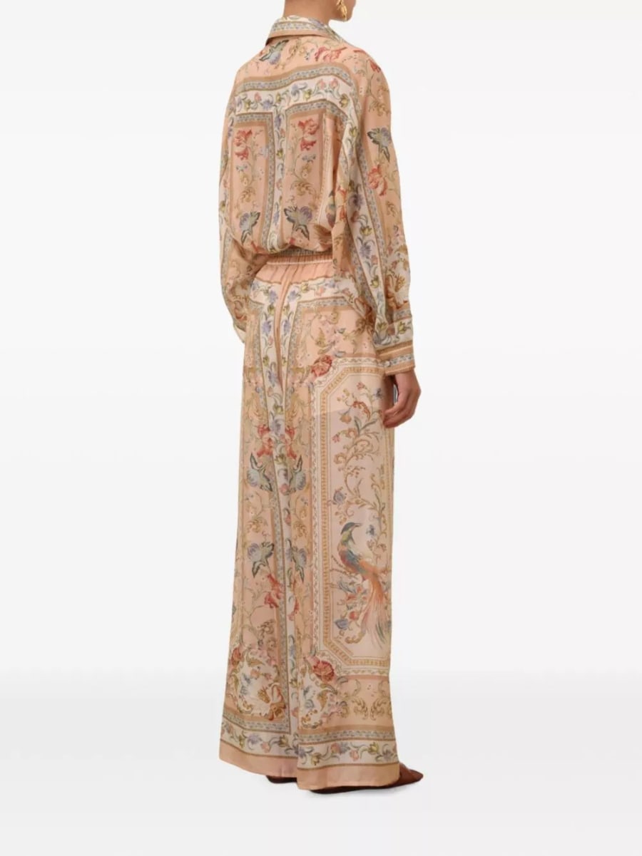 Zimmermann Pantaloni in seta Roselight, view 4