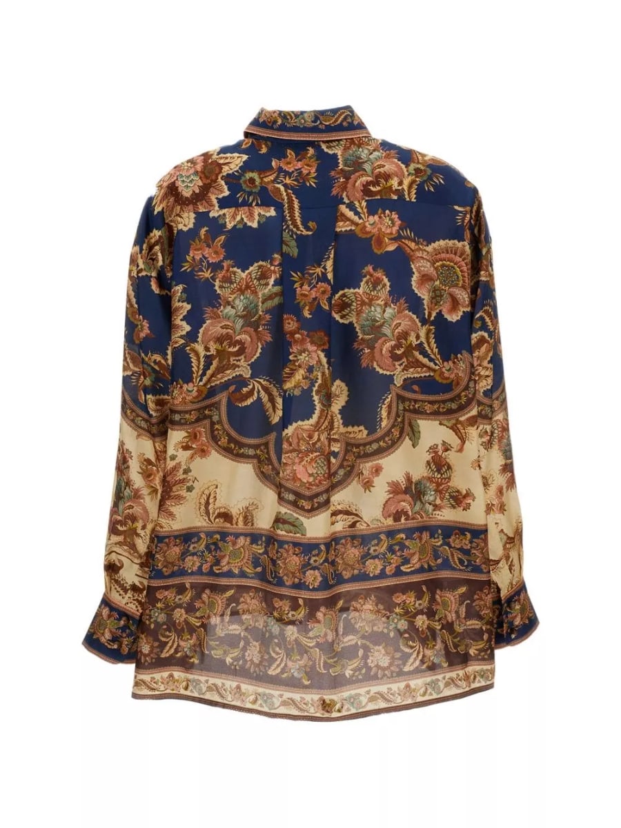 Zimmermann Camicia in seta stampata Aster, view 2