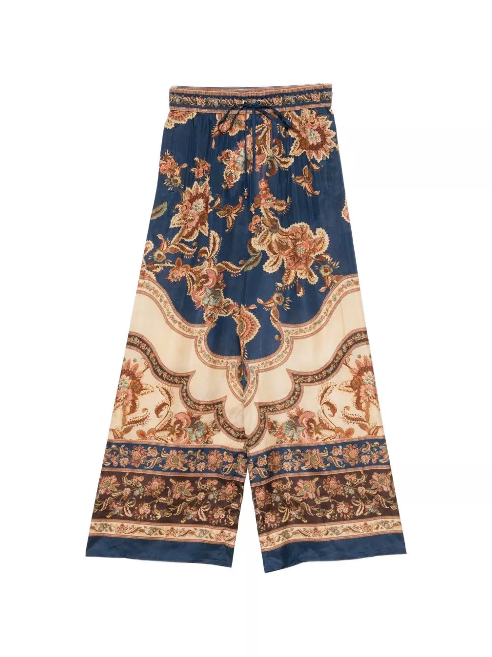 Zimmermann Pantaloni in seta stampata Aster