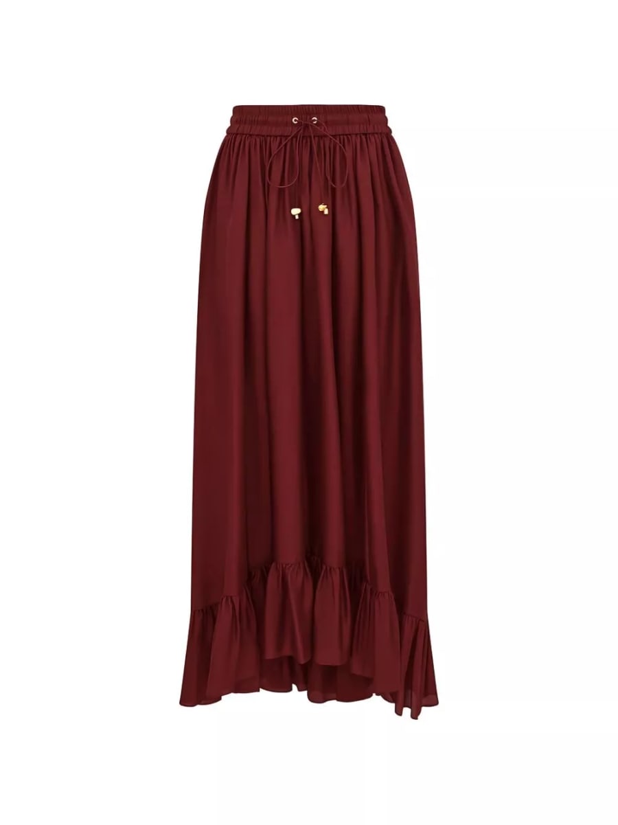 Zimmermann Gonna maxi in seta Aster