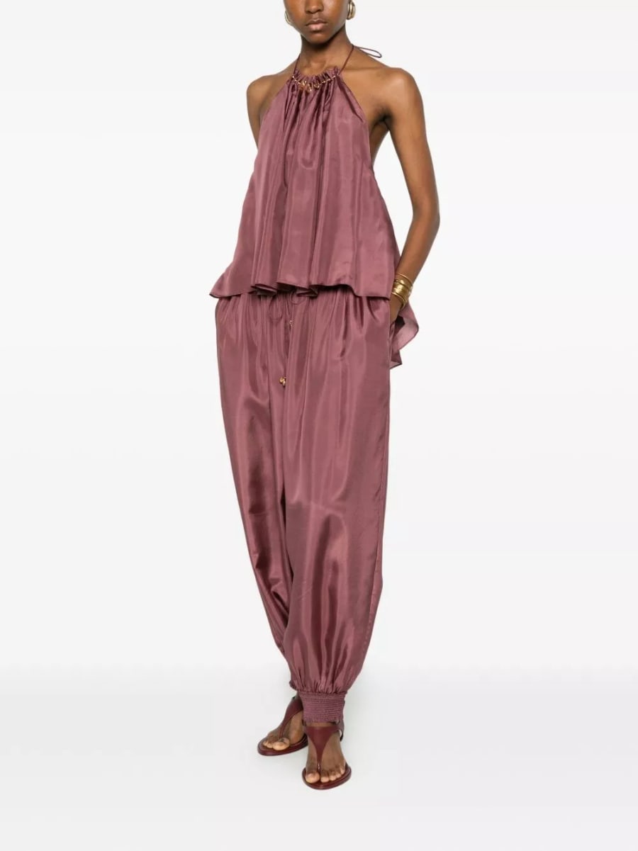 Zimmermann Pantaloni in seta Aster, view 4