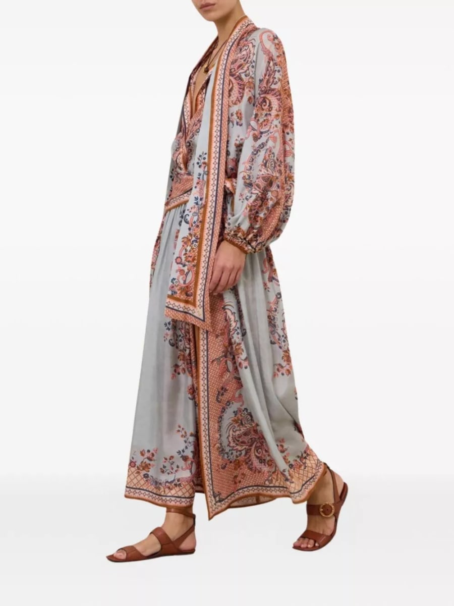 Zimmermann Blusa in seta Aster, view 5