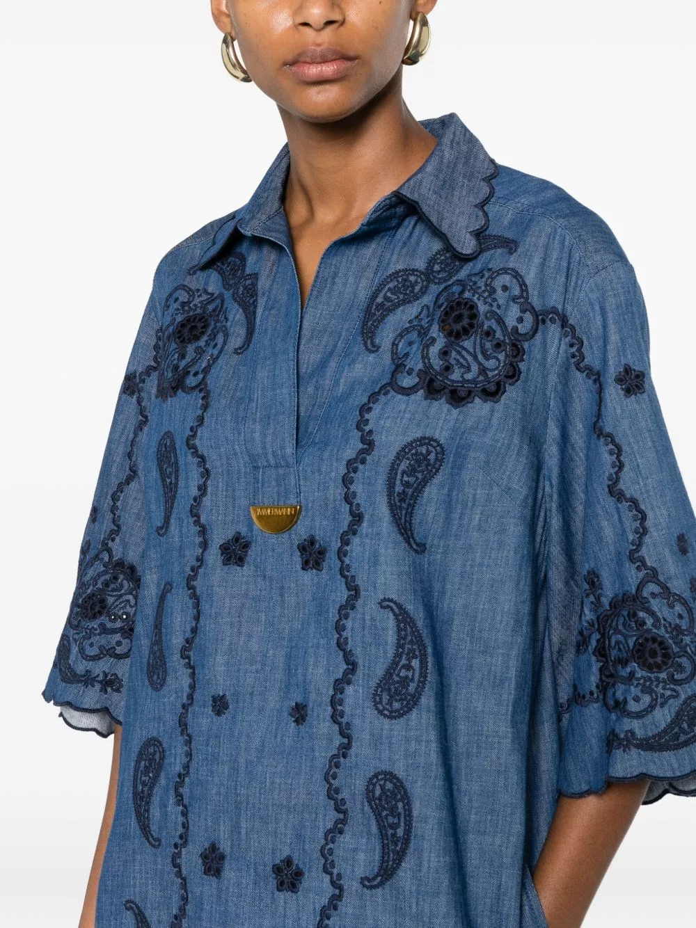 Zimmermann Abito mini in denim Aster, view 2