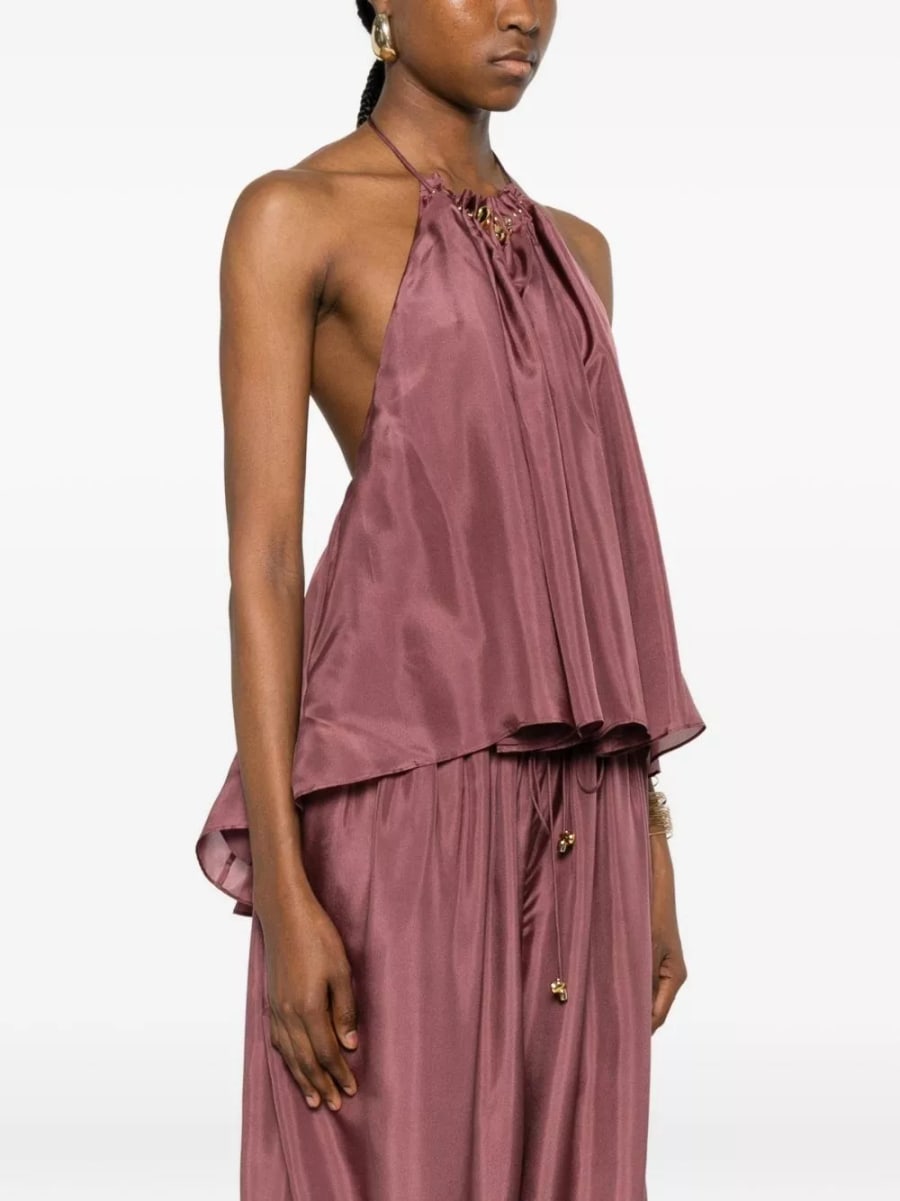 Zimmermann Top in seta Aster, view 2