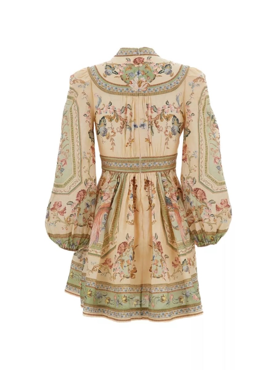 Zimmermann Abito mini in lino Roselight, view 2