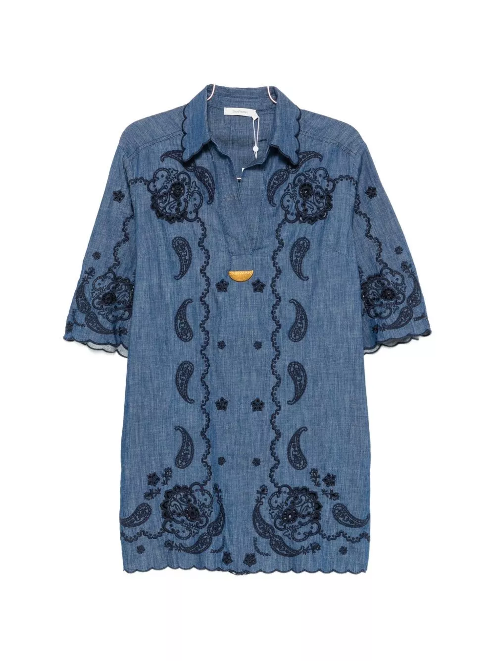 Zimmermann Abito mini in denim Aster