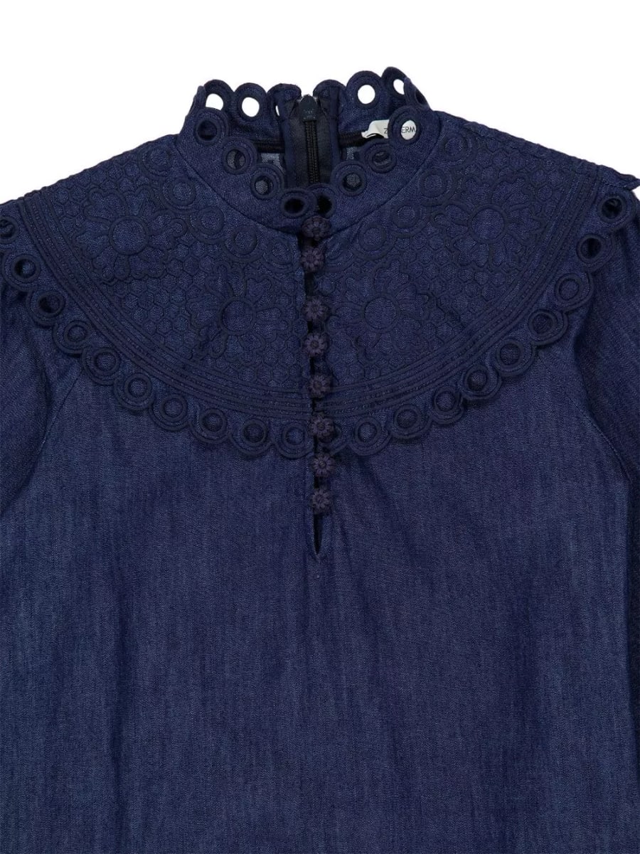 Zimmermann Abito mini in denim Mahon, view 2
