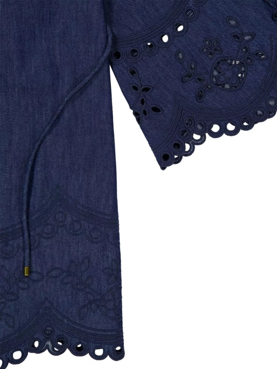 Zimmermann Abito mini in denim Mahon, view 3