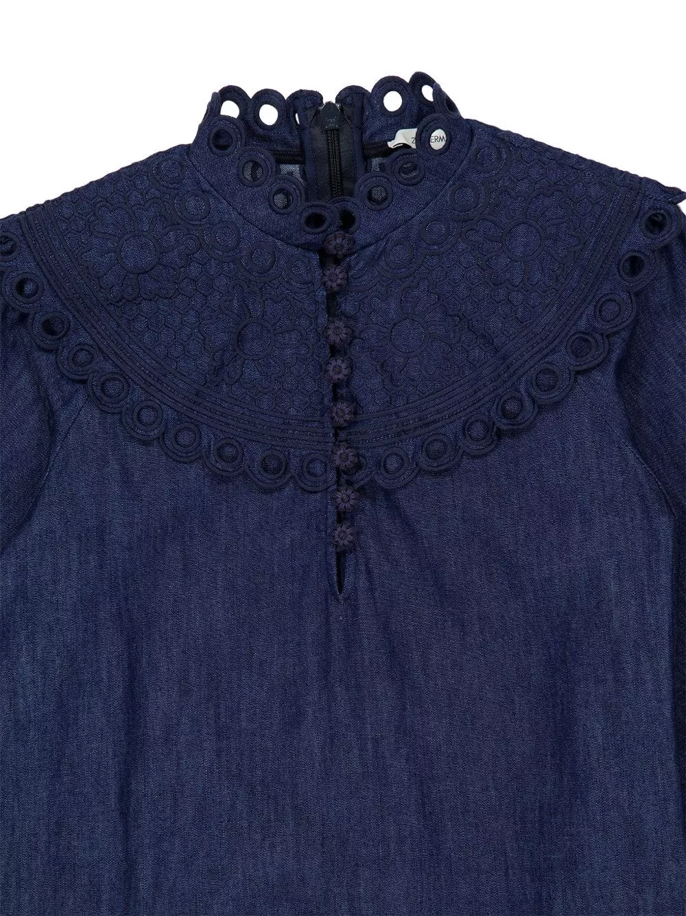 Zimmermann Abito mini in denim Mahon, view 2