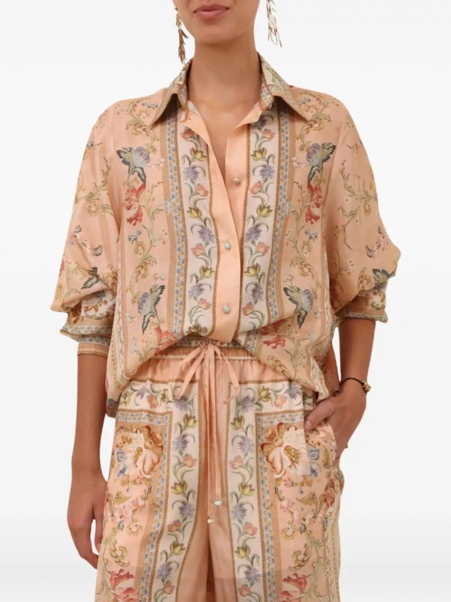 Zimmermann Camicia in seta Roselight, view 3