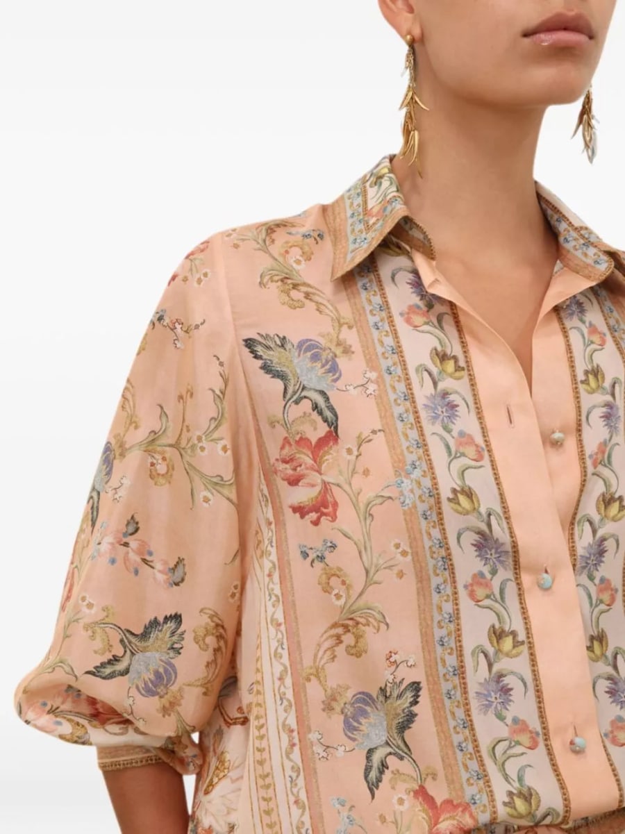 Zimmermann Camicia in seta Roselight, view 5