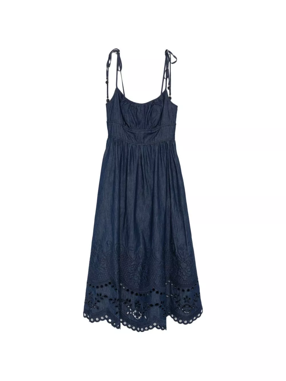 Zimmermann Abito midi in denim Mahon