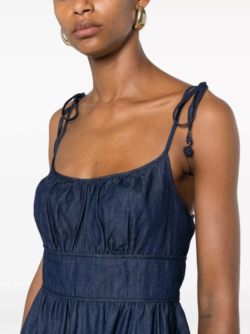 Zimmermann Abito midi in denim Mahon, view 2