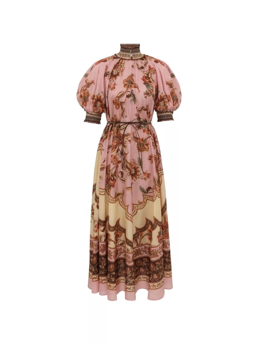 Zimmermann Abito lungo in seta Aster