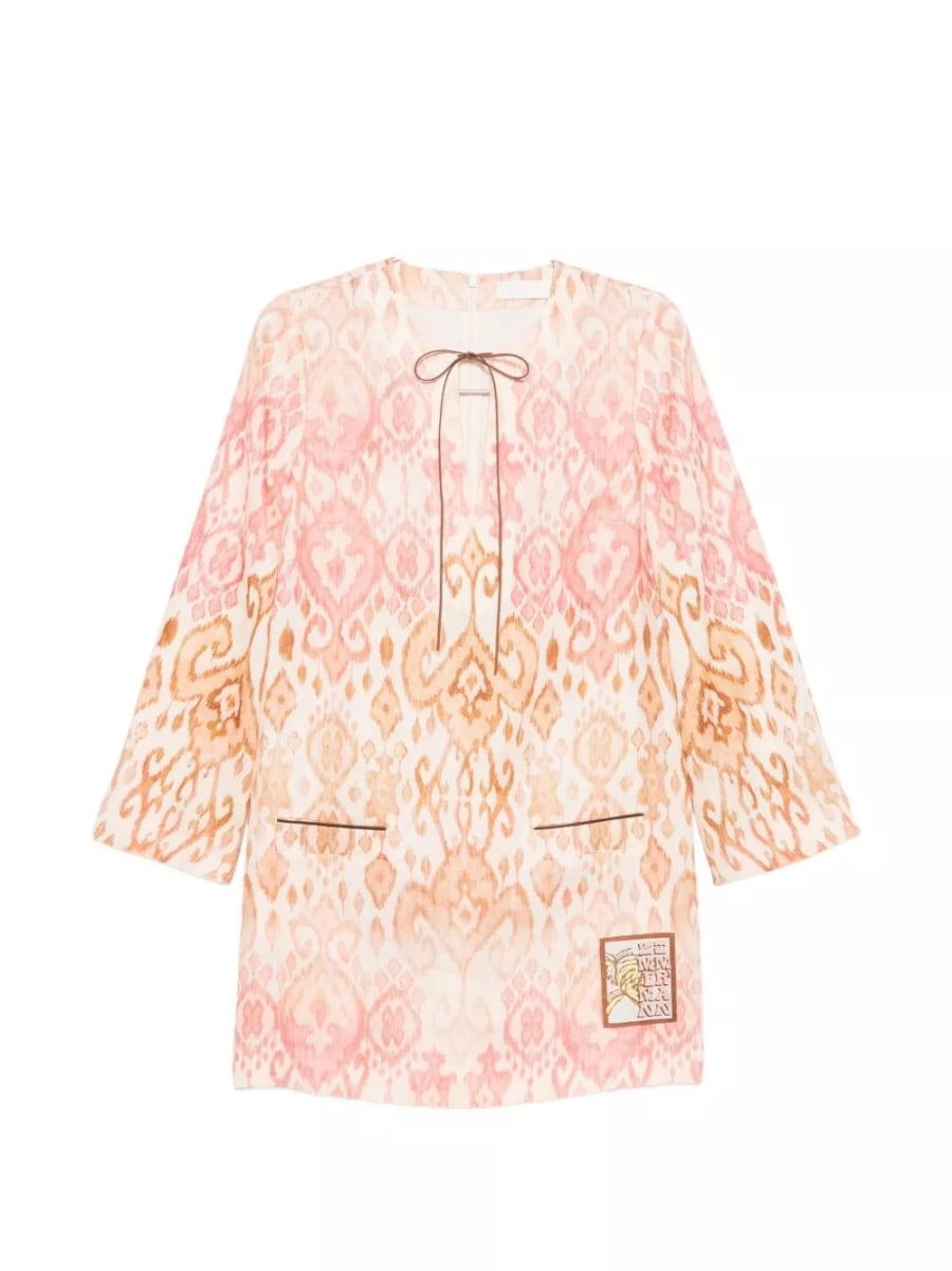 Zimmermann Abito mini in lino Aster