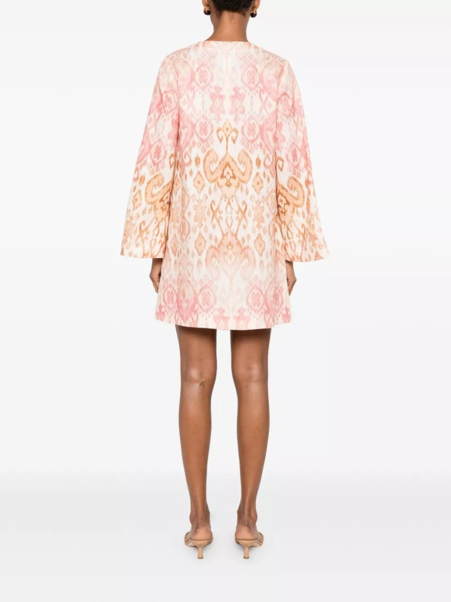 Zimmermann Abito mini in lino Aster, view 5
