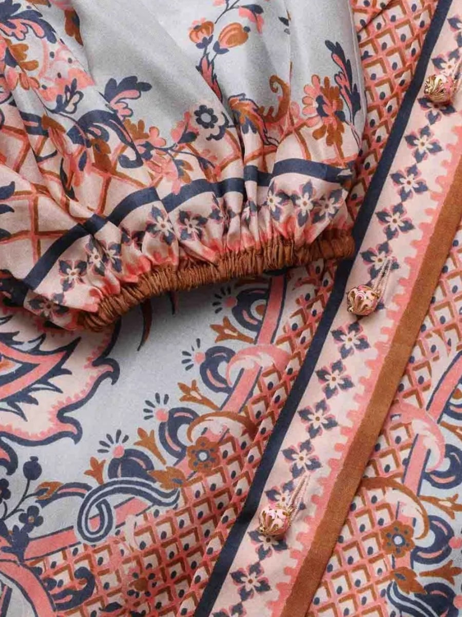 Zimmermann Blusa in seta Aster, view 4