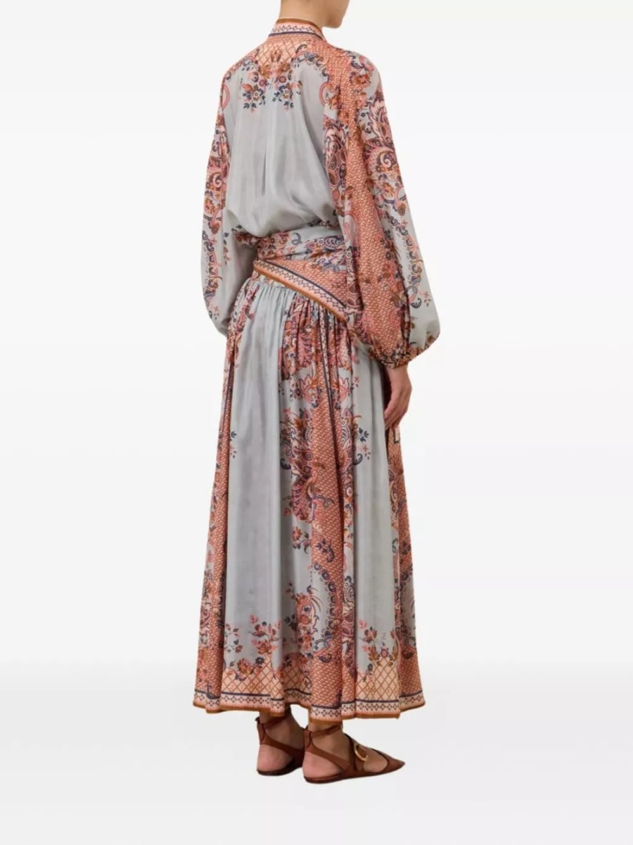 Zimmermann Blusa in seta Aster, view 6