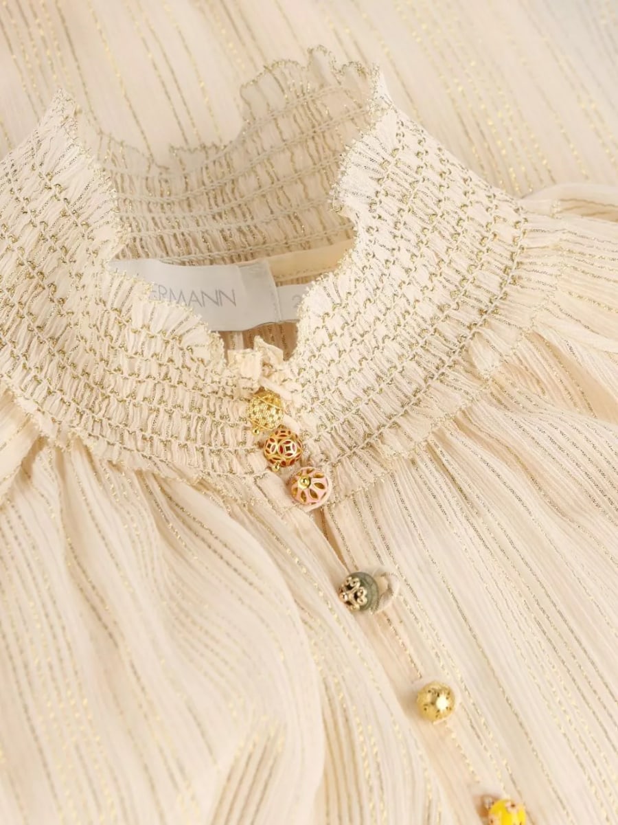 Zimmermann Blusa in cotone Aster, view 4