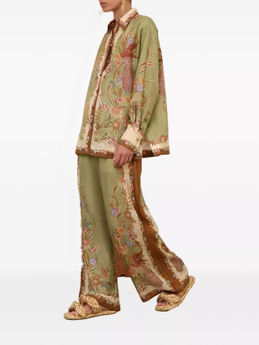 Zimmermann Camicia in seta stampata Indra, view 3