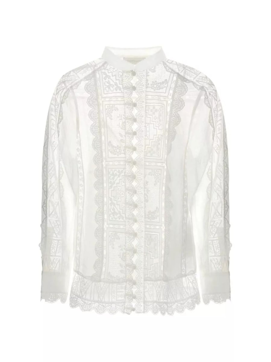 Zimmermann Blusa Aster ricamata