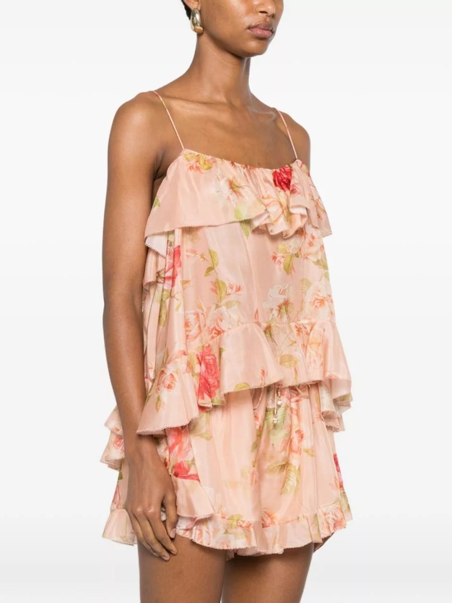Zimmermann Top in seta Roselight, view 3