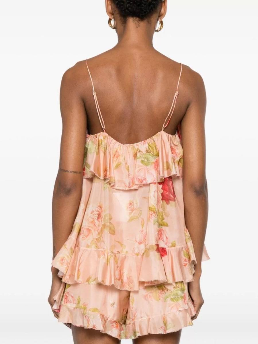 Zimmermann Top in seta Roselight, view 5
