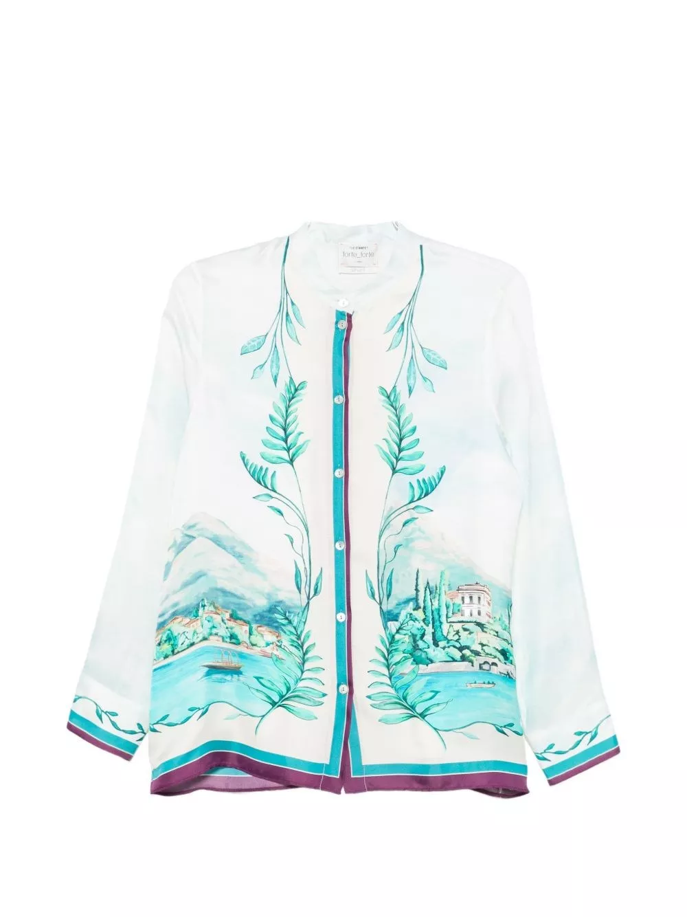 Forte_Forte Camicia stampa Lake Como