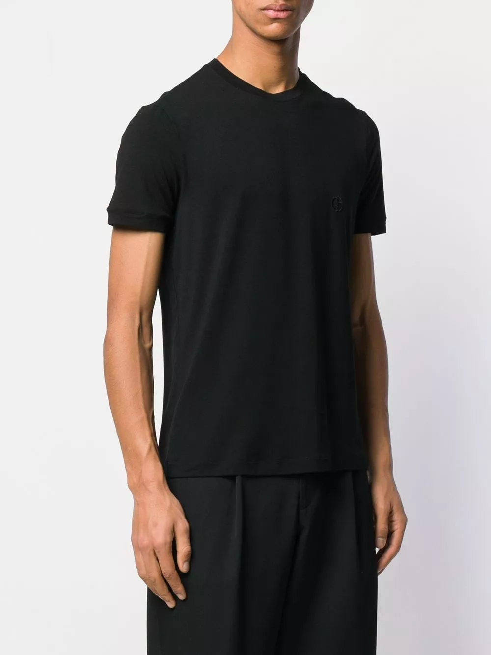 Giorgio Armani T-shirt a maniche corte con logo, view 2