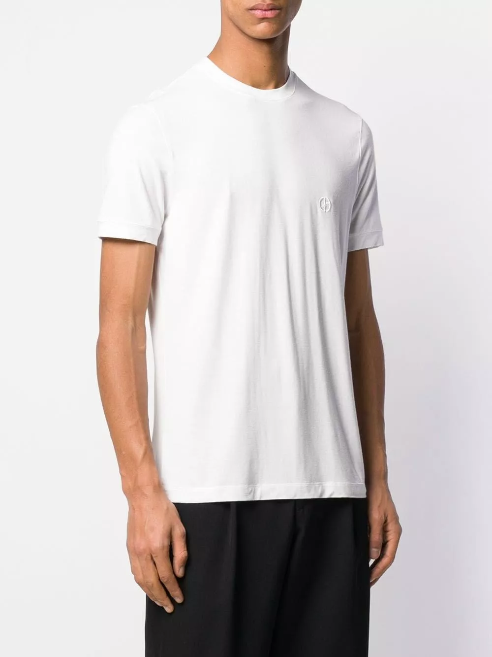 Giorgio Armani T-shirt a maniche corte con logo, view 2