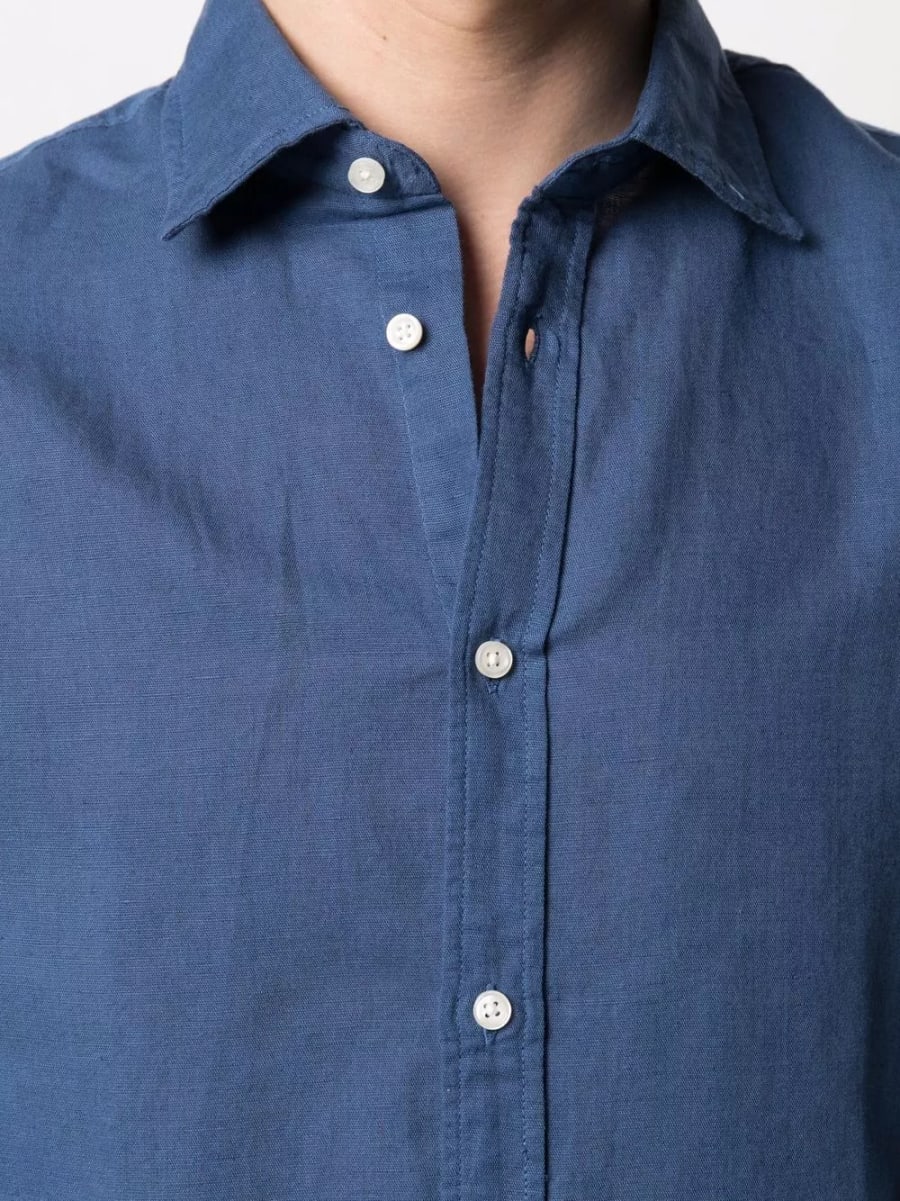 Deperlu Camicia in misto lino e cotone, view 4