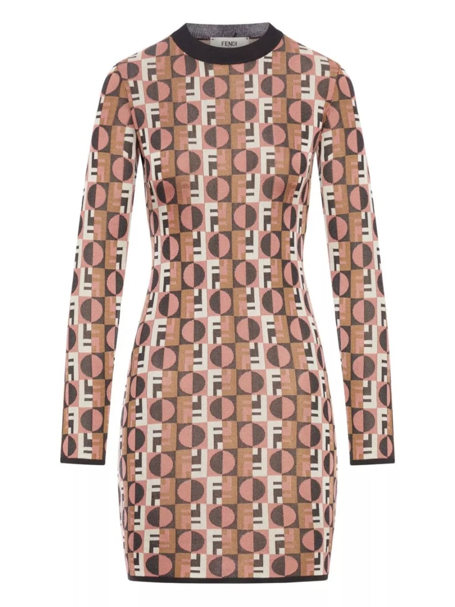 Fendi Abito midi stampato