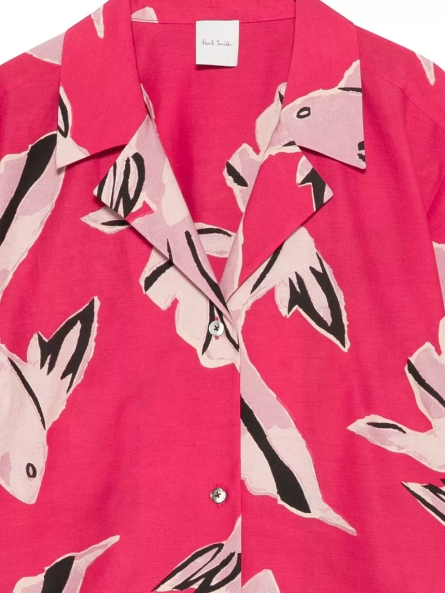 Paul smith Camicia in cotone stampata, view 3