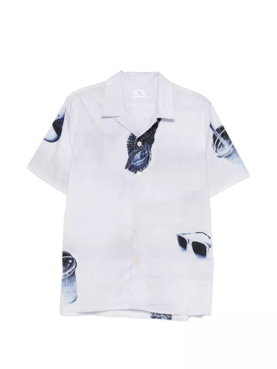 Ps paul smith Camicia in cotone Sunbleached Snaps