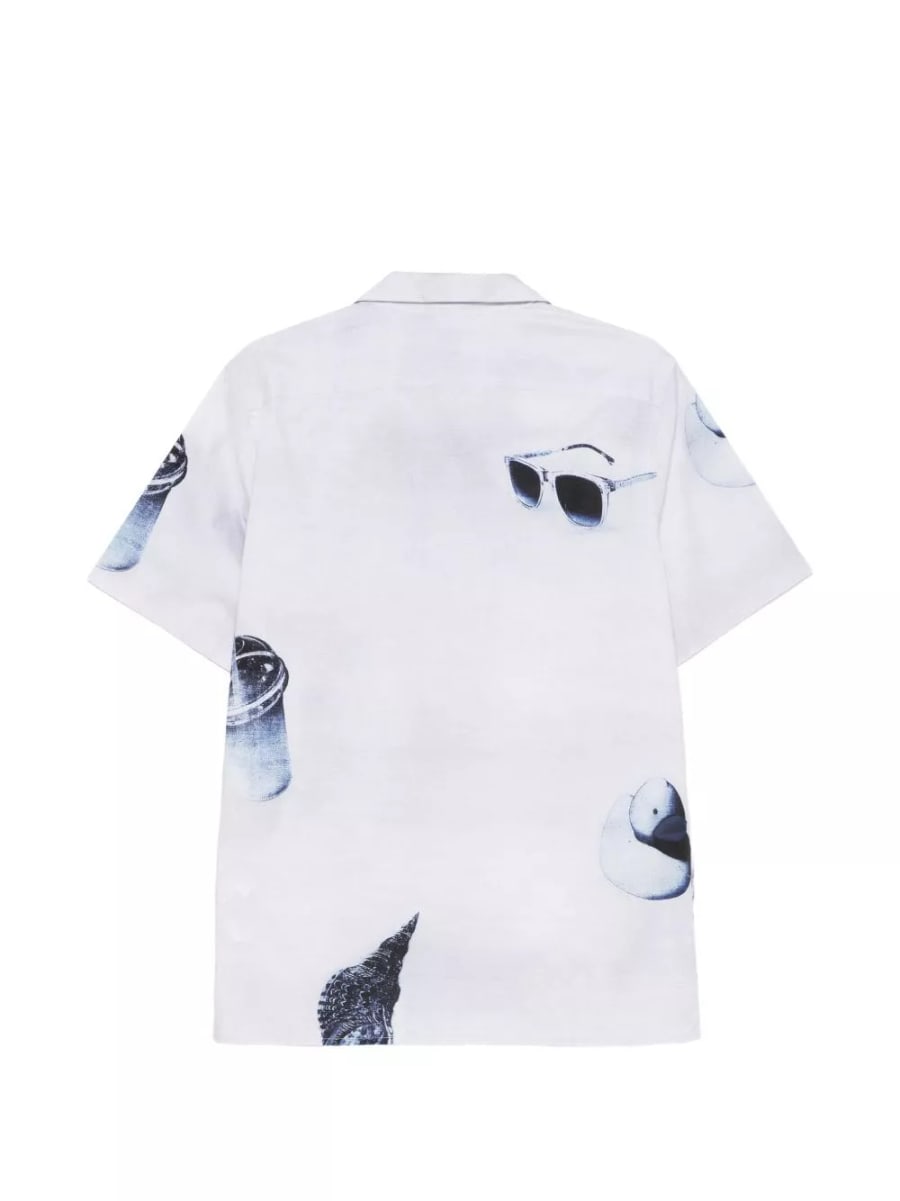 Ps paul smith Camicia in cotone Sunbleached Snaps, view 2