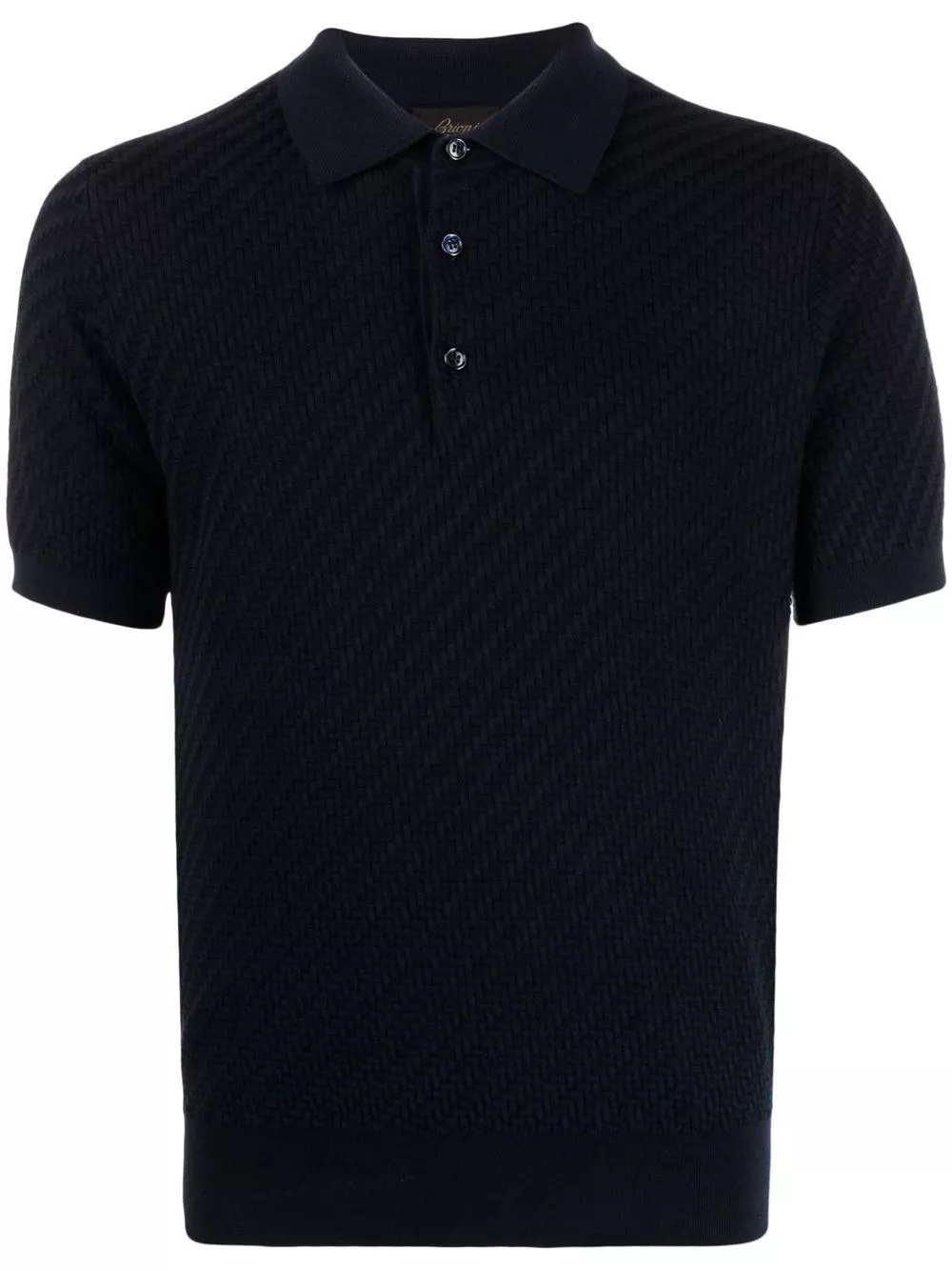 Brioni la polo in cashmere e cotone
