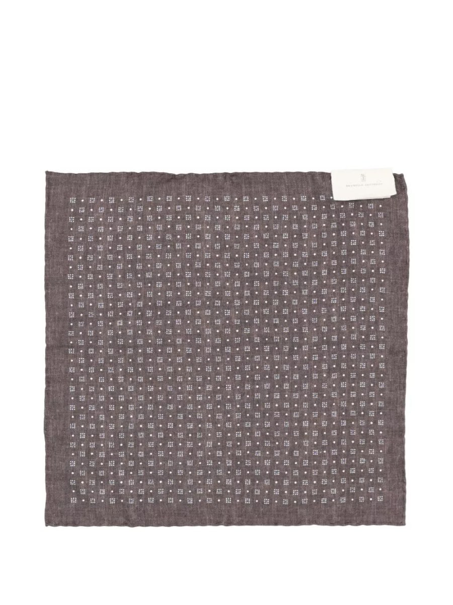Brunello Cucinelli Pochette in seta stampata, view 2