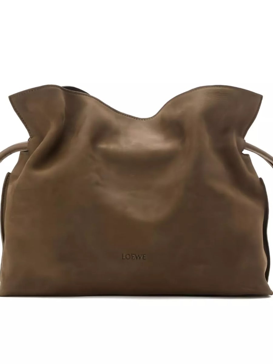 Loewe Clutch media in pelle Flamenco, view 2