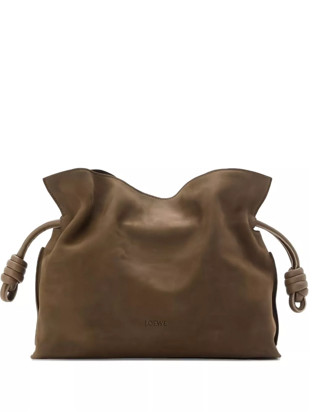 Loewe Clutch media in pelle Flamenco