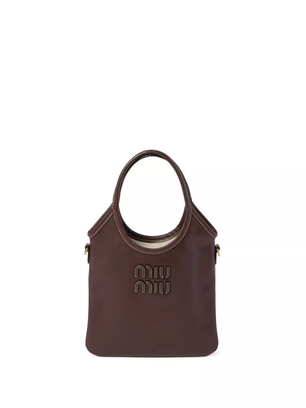 Miu Miu Borsa a mano mini in pelle Ivy