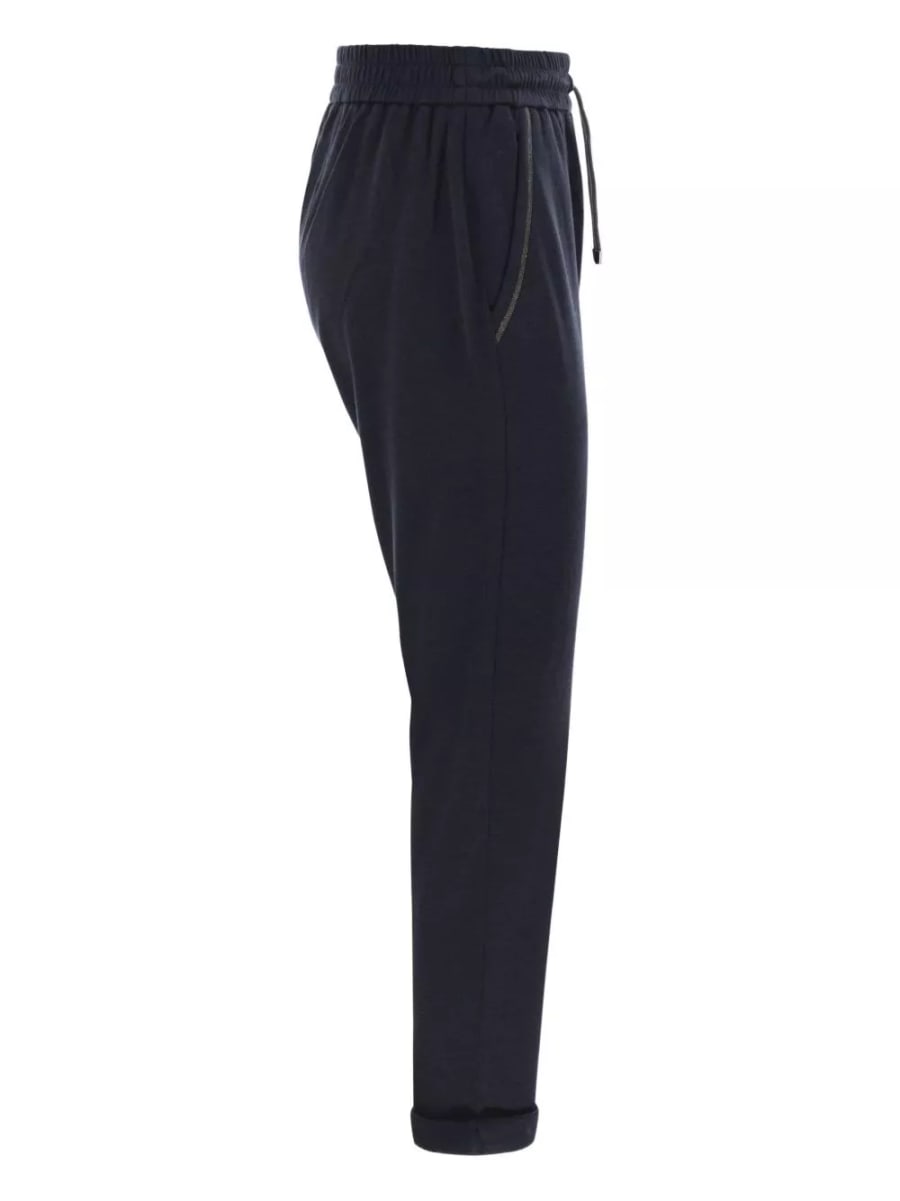 Brunello Cucinelli Pantaloni in cotone e seta, view 2