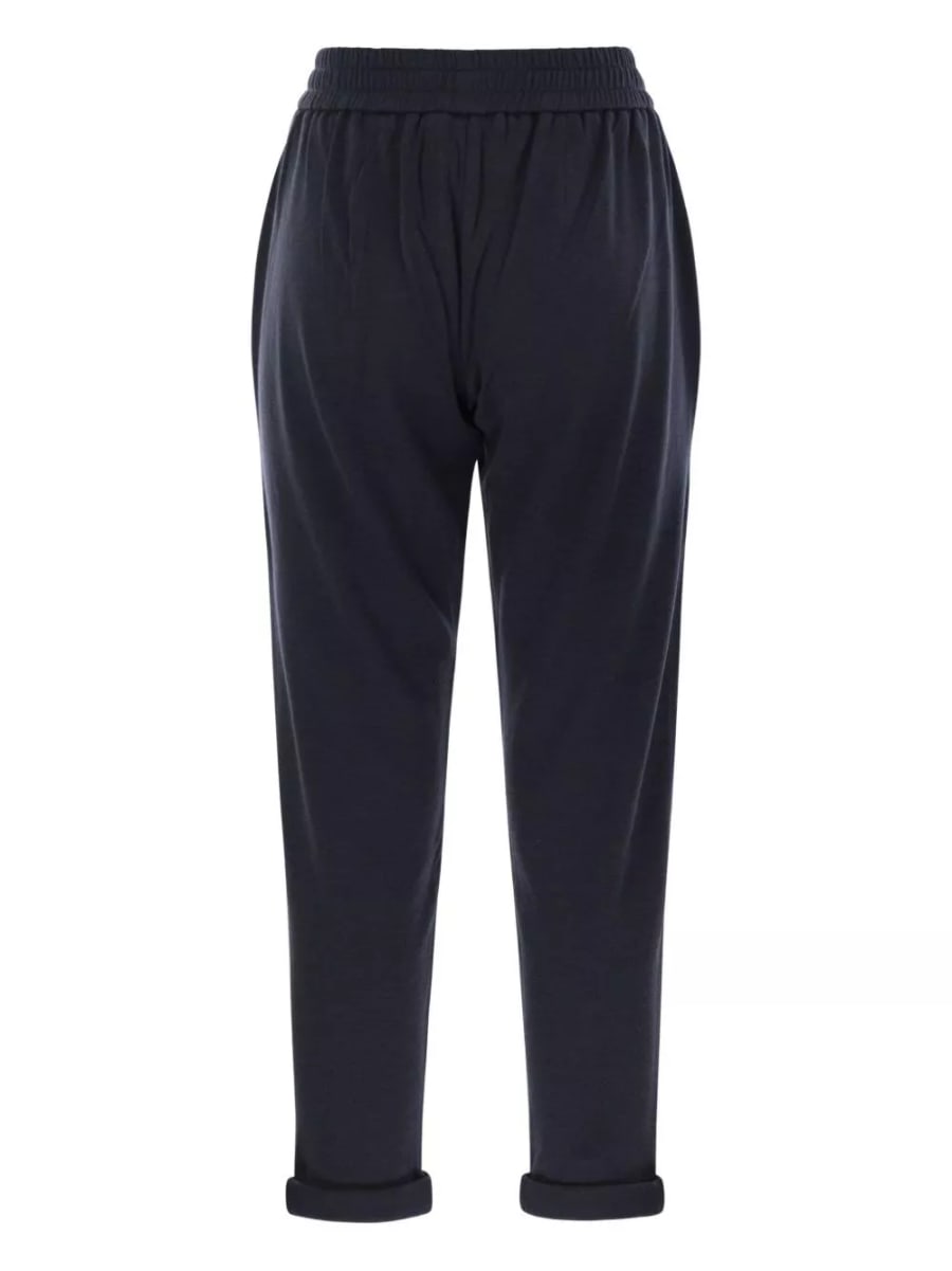 Brunello Cucinelli Pantaloni in cotone e seta, view 3